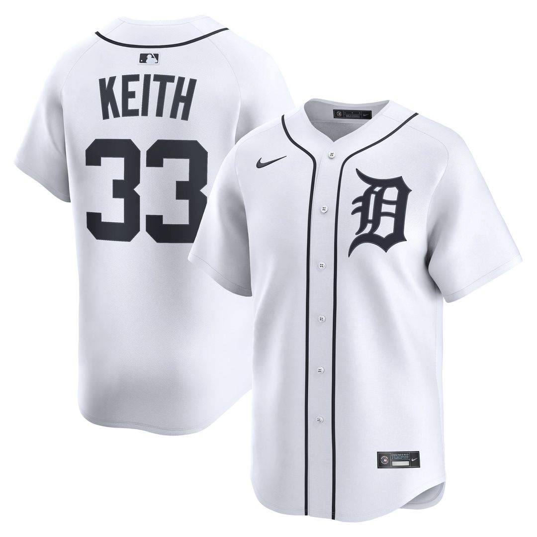 Detroit Tigers Colt Keith Home Limited Jersey | White