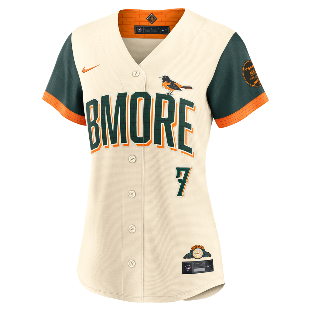 Baltimore Orioles Jackson Holliday Women's 2026 City Connect Stadium Jersey | Cream