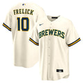 Milwaukee Brewers Sal Frelick Home Replica Jersey | Cream