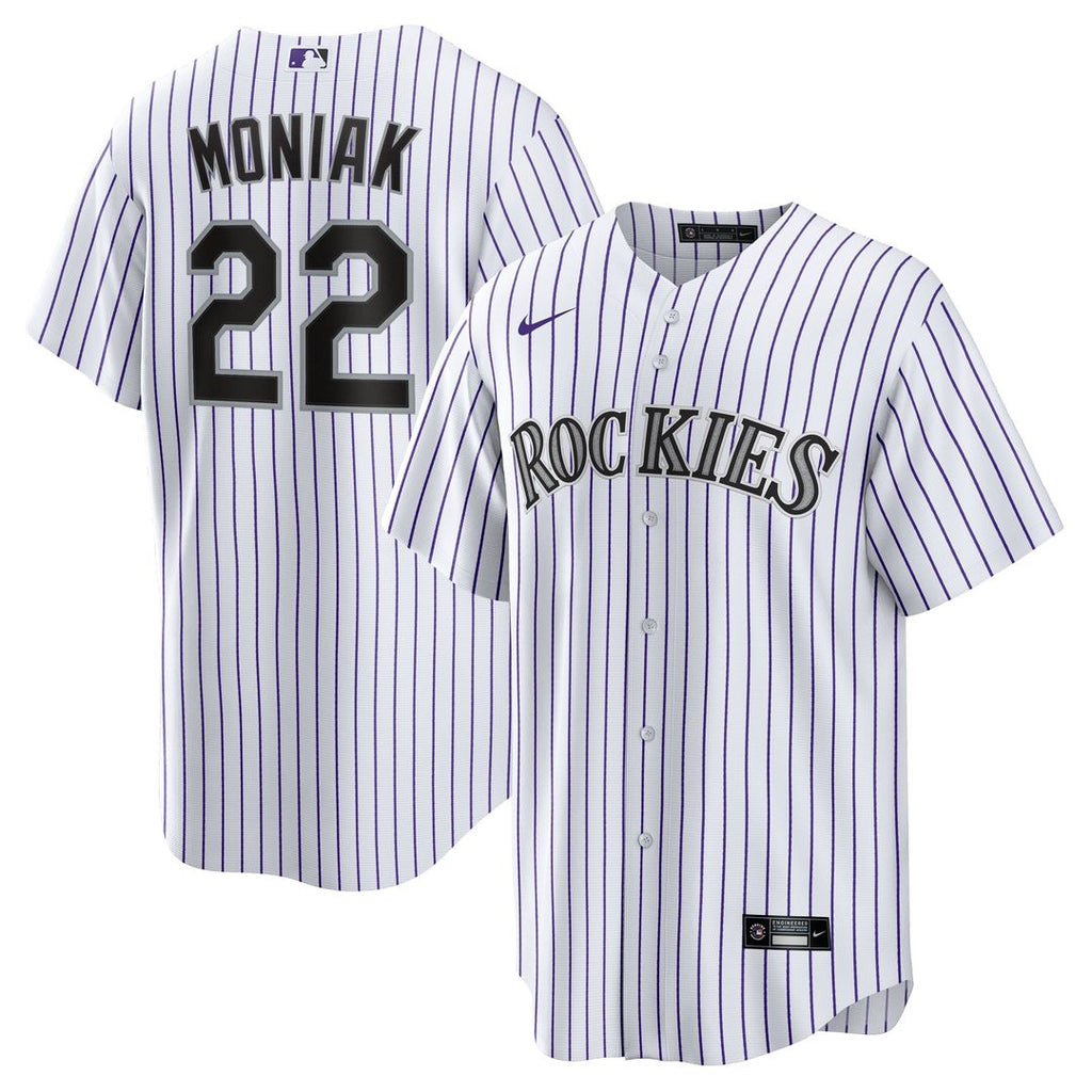 Colorado Rockies Mickey Moniak Home Replica Jersey | White