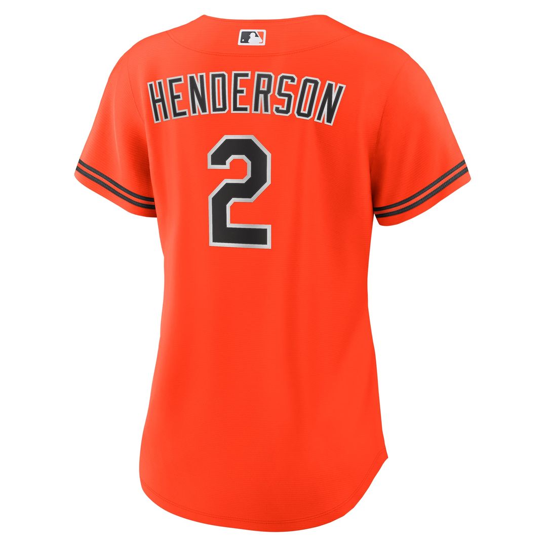 Baltimore Orioles Gunnar Henderson Women's Alternate 2 Replica Jersey | Orange