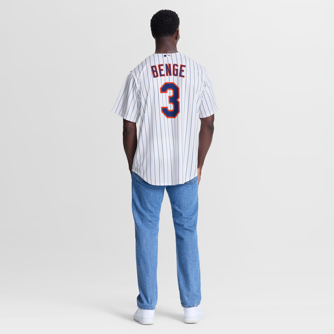 New York Mets Carson Benge Home Replica Jersey | White