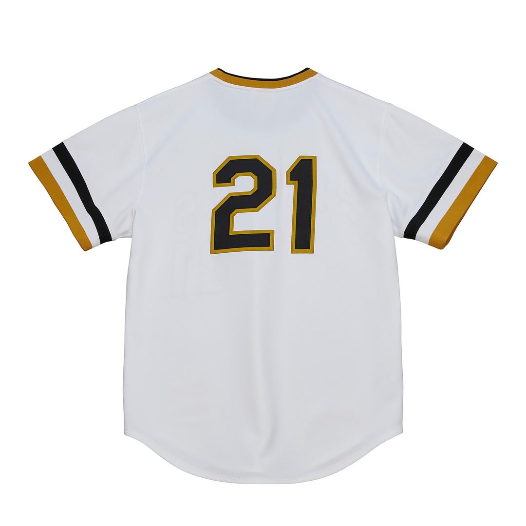 Pittsburgh Pirates Roberto Clemente Cooperstown Authentic Jersey | White