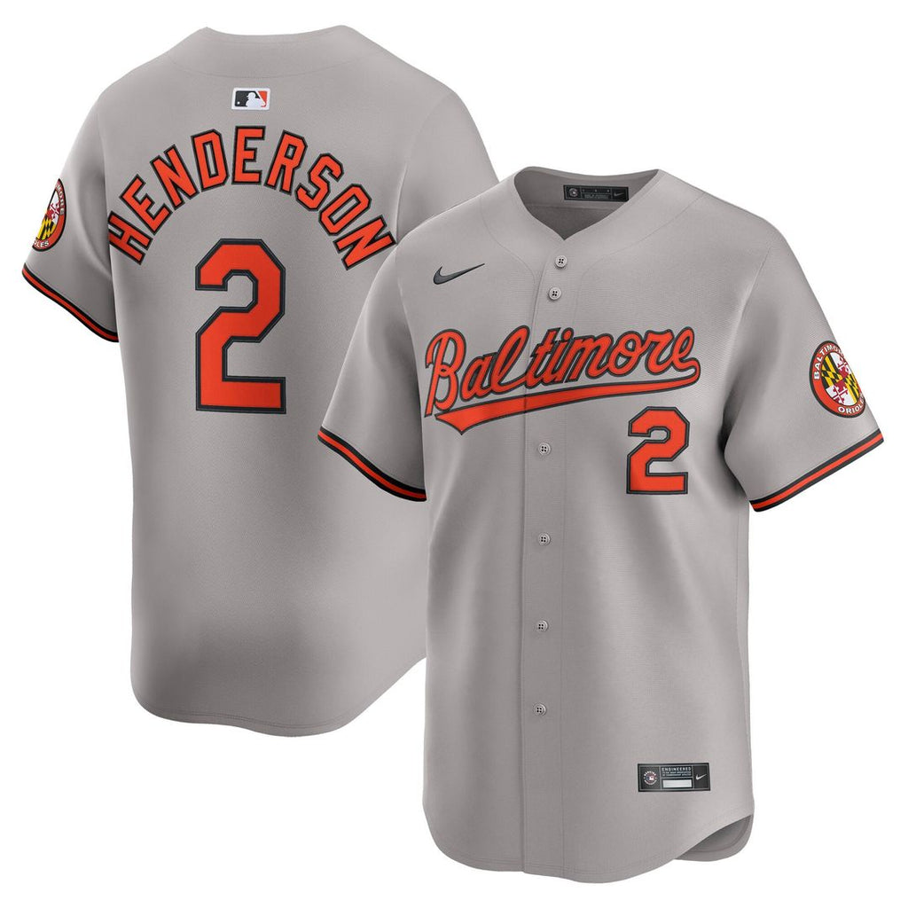 Baltimore Orioles Gunnar Henderson Road Limited Jersey | Gray