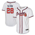 Atlanta Braves Matt Olson Youth Home Limited Jersey | White
