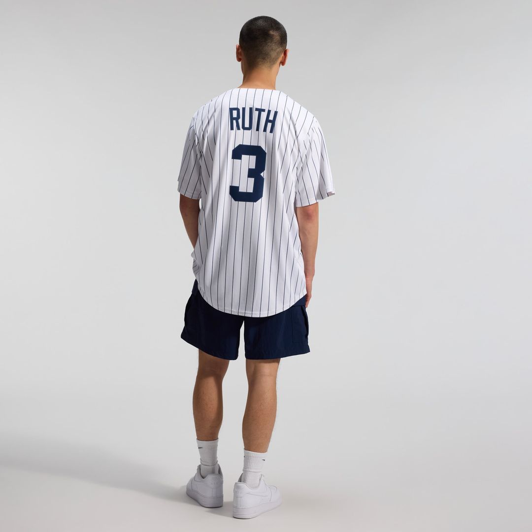 New York Yankees Babe Ruth Throwback Cooperstown Limited Jersey | White