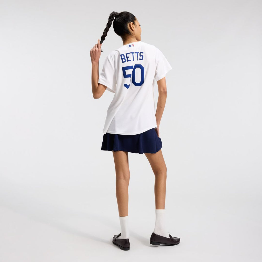 Los Angeles Dodgers Mookie Betts Women's Home Stadium Jersey | White