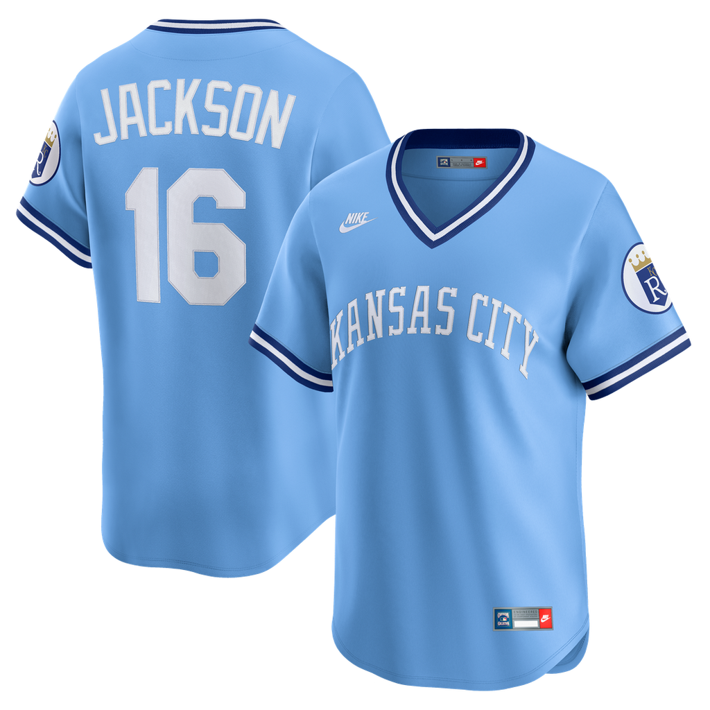 Kansas City Royals Bo Jackson Throwback Cooperstown Limited Jersey | Light Blue