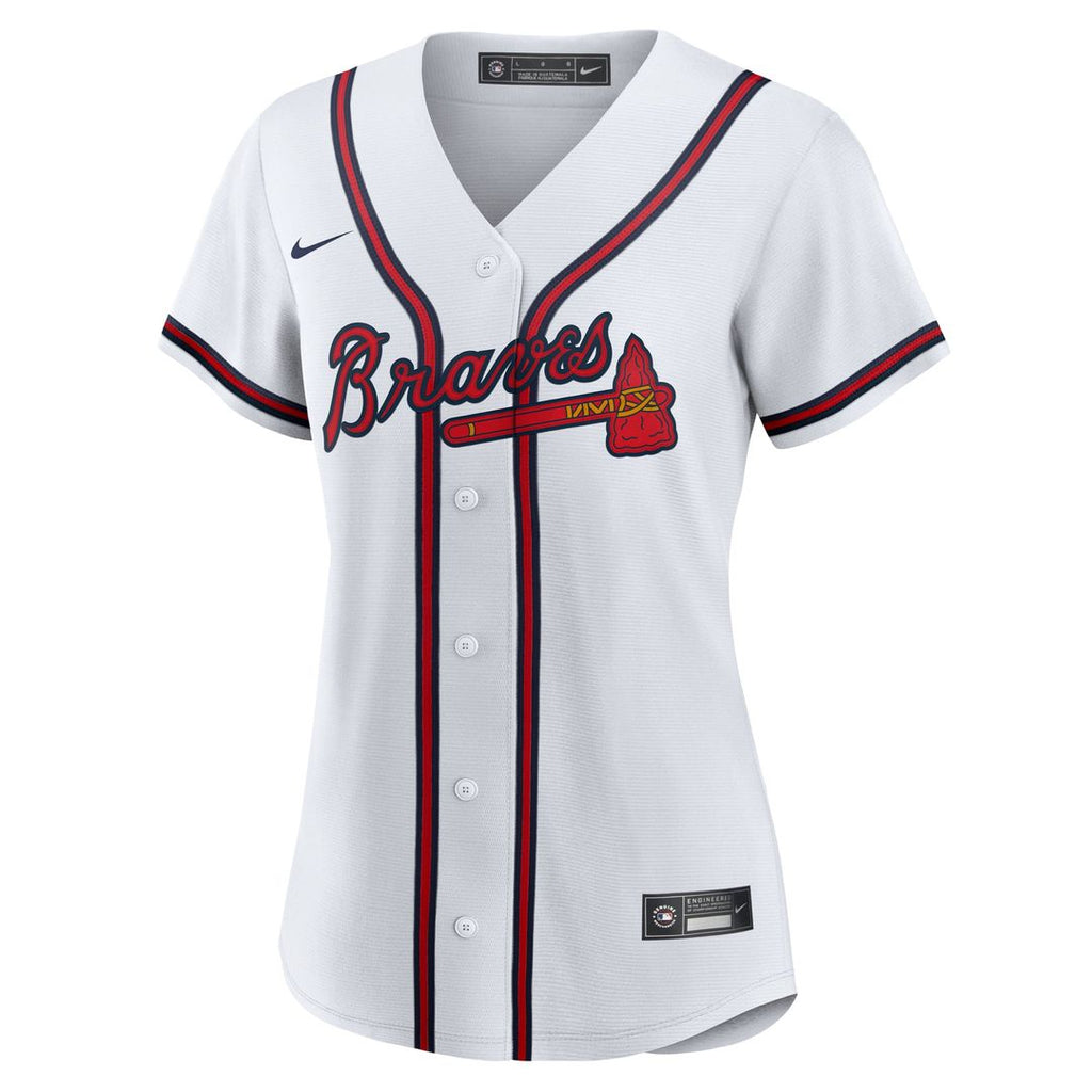 Atlanta Braves Spencer Schwellenbach Women's Home Replica Jersey | White