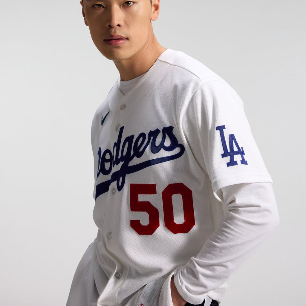 Los Angeles Dodgers Mookie Betts Home Authentic Jersey | White