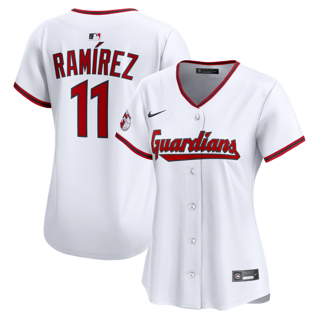Cleveland Guardians José Ramírez Women's Home Limited Jersey | White