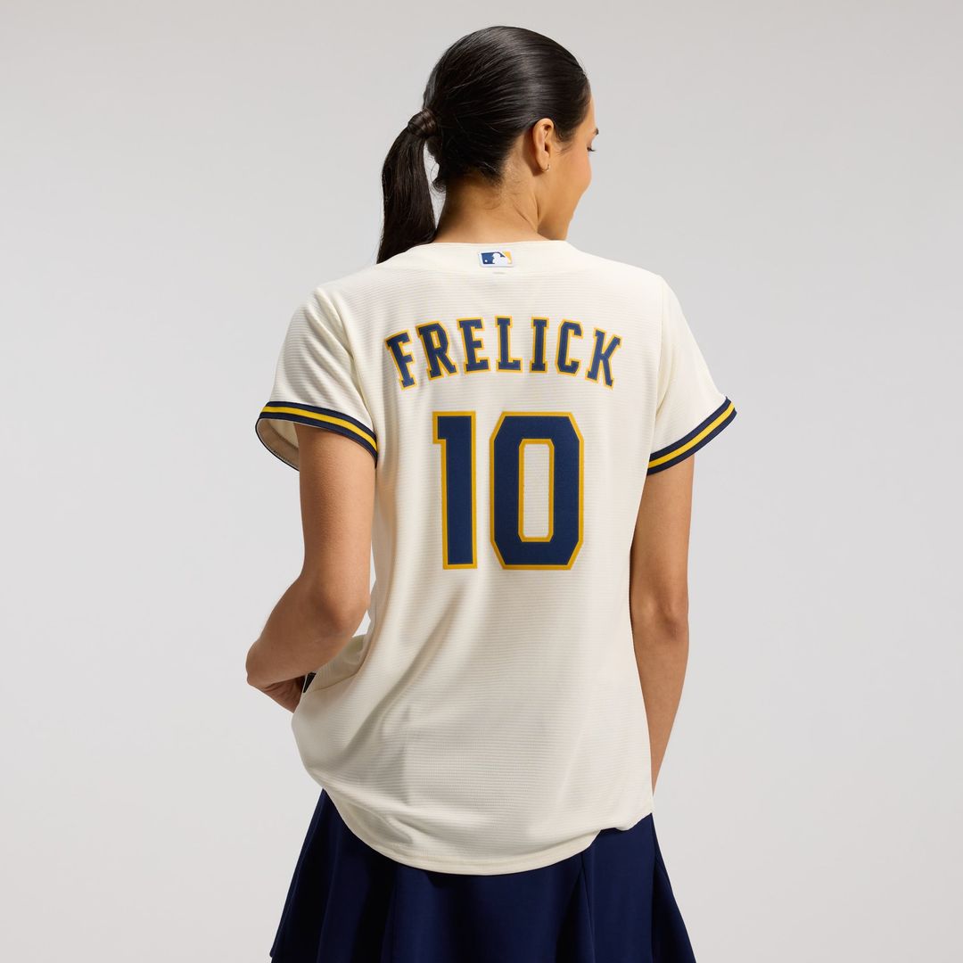 Milwaukee Brewers Sal Frelick Women's Home Replica Jersey | Cream