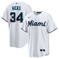 Miami Marlins Liam Hicks Home Replica Jersey | White