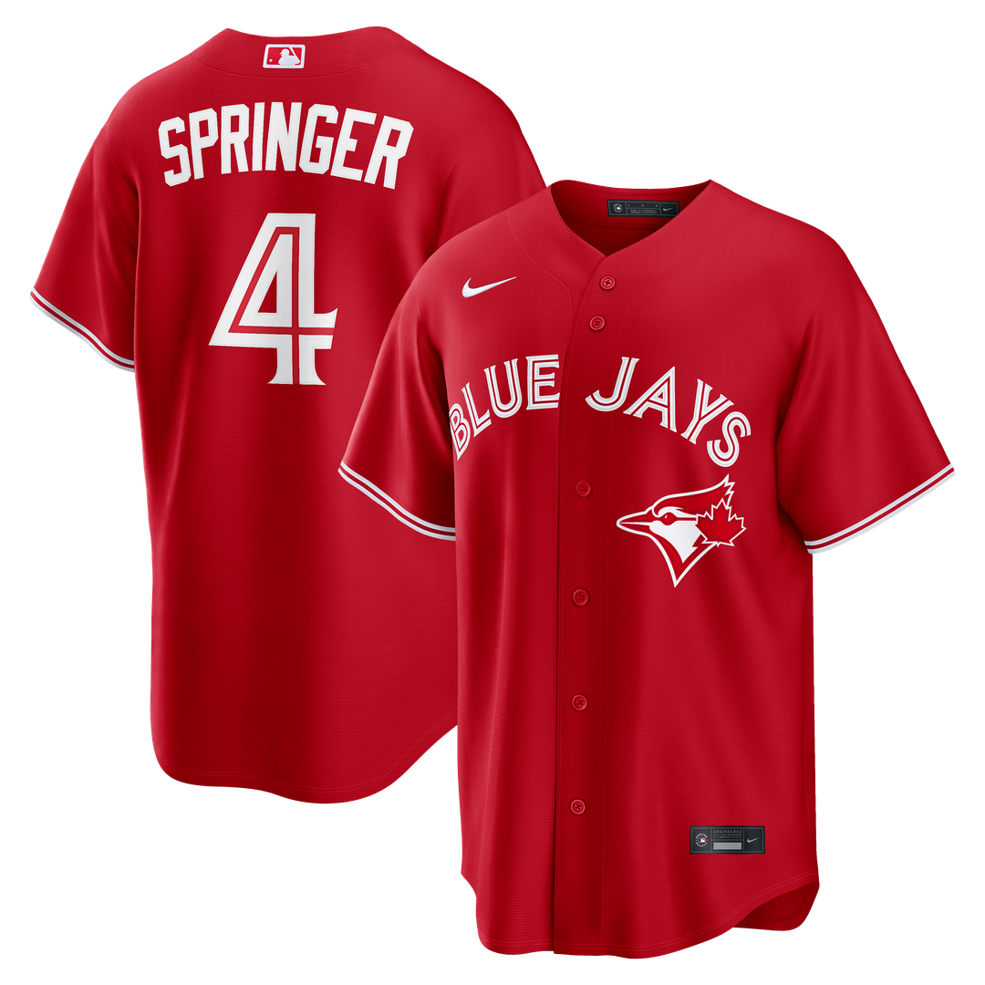 Toronto Blue Jays George Springer Canada Day Replica Jersey | Red