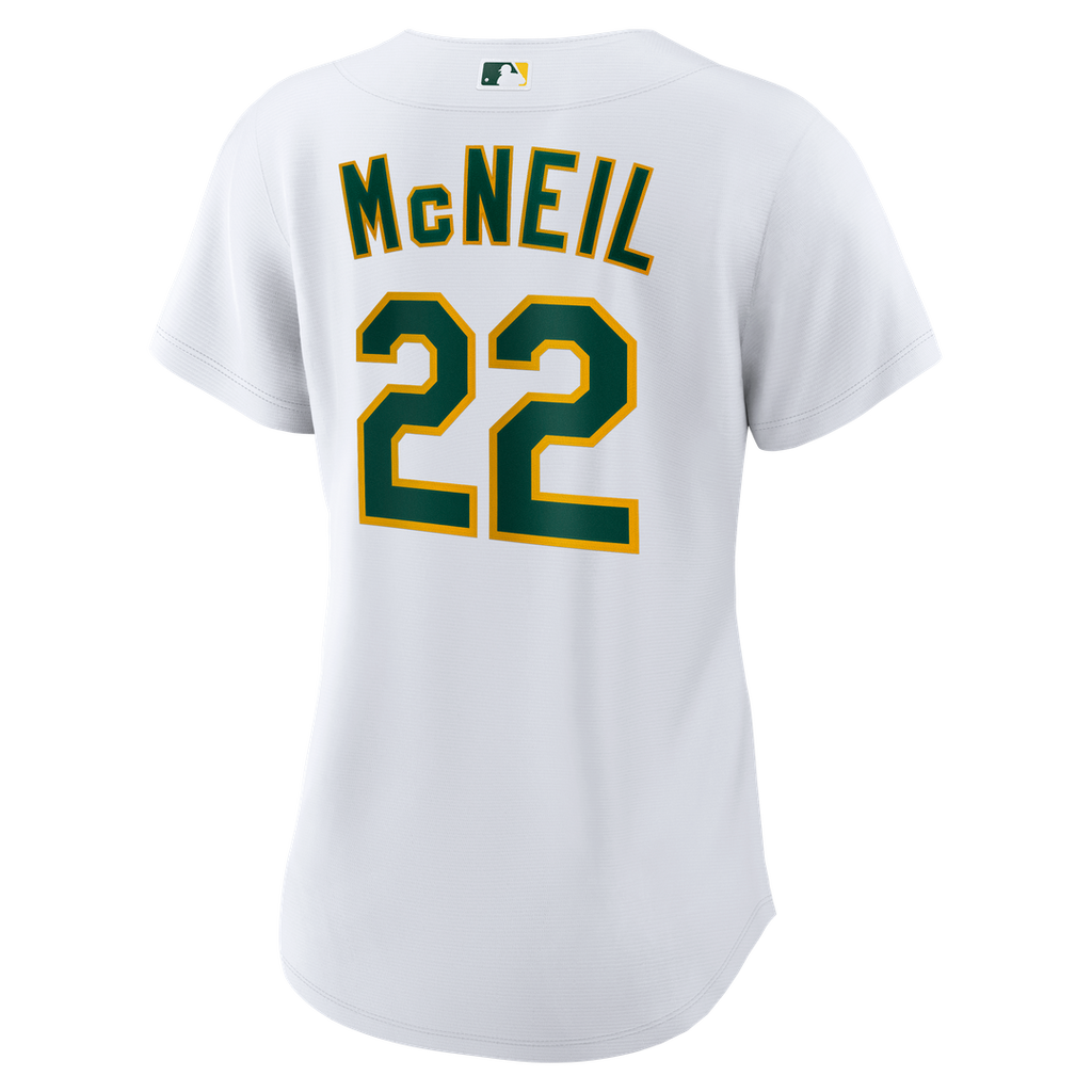 Athletics Jeff McNeil Women's Home Replica Jersey | White