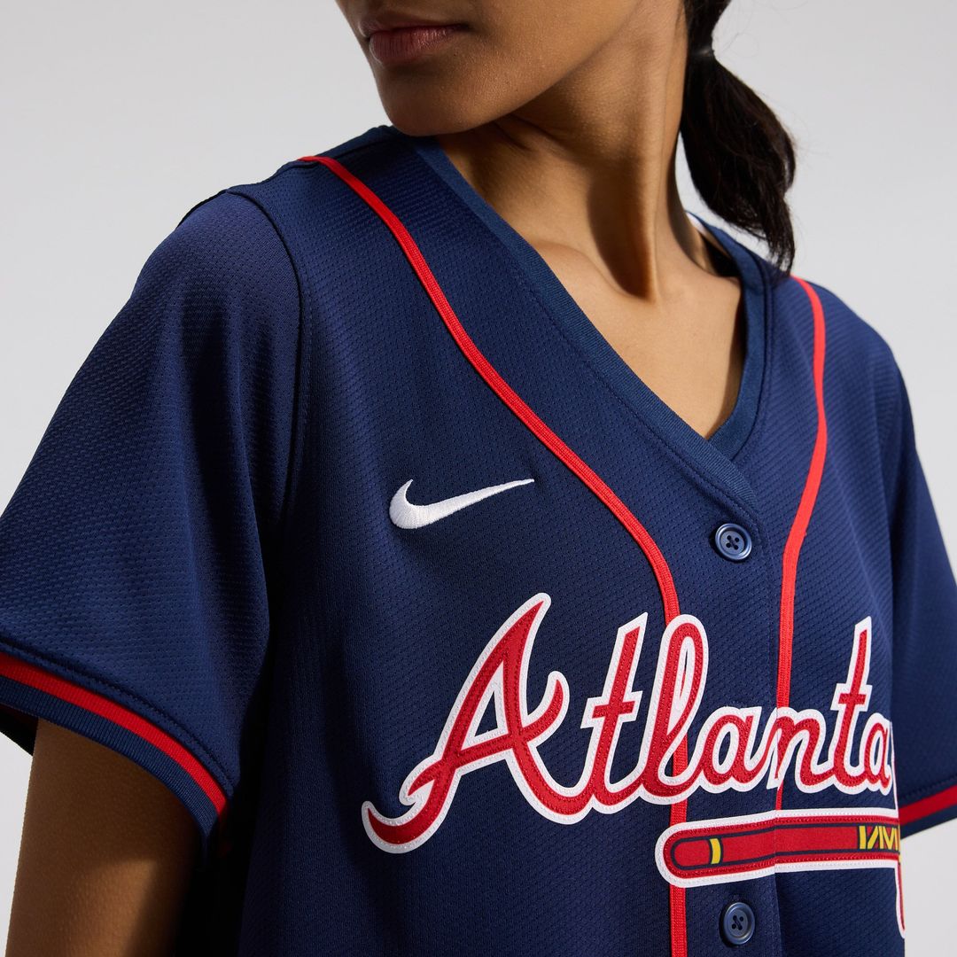 Atlanta Braves Ronald Acuña Jr. Women's Alternate Limited Jersey | Navy
