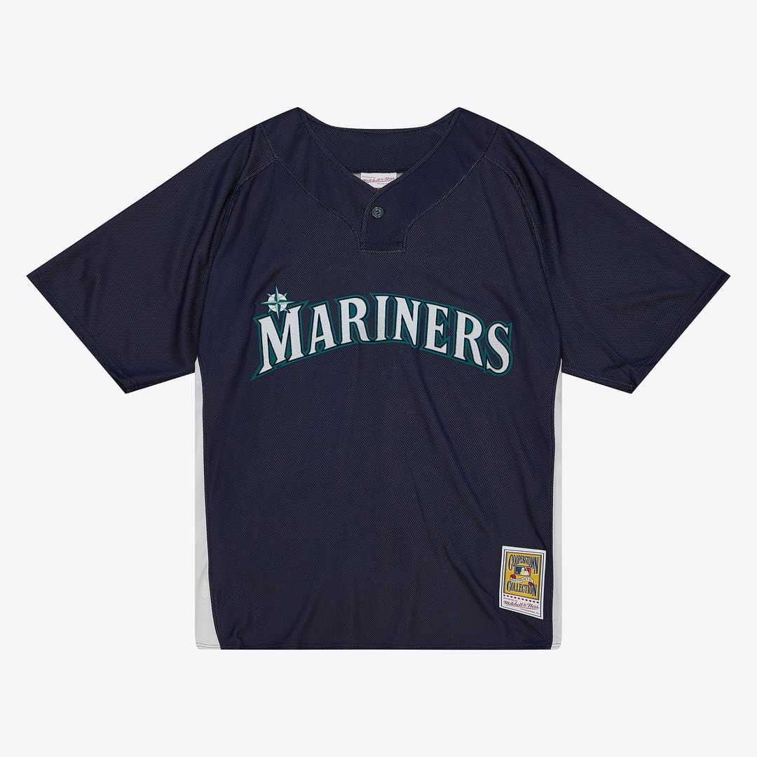 Seattle Mariners Ichiro Suzuki Big & Tall Cooperstown Mesh Batting Practice Jersey | Navy
