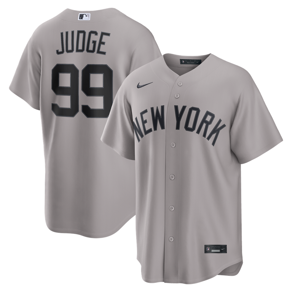 New York Yankees Aaron Judge Road Replica Jersey | Gray