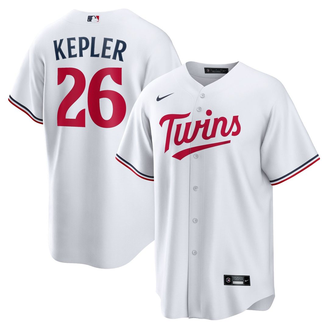 Minnesota Twins Max Kepler Home Replica Player Logo Jersey | White