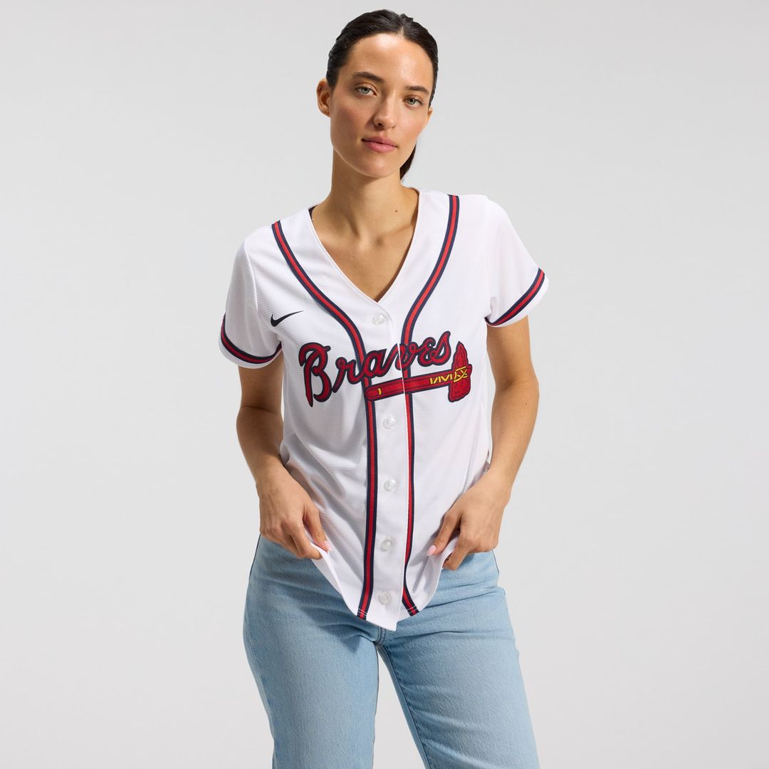 Atlanta Braves Women's Home Replica Team Jersey | White