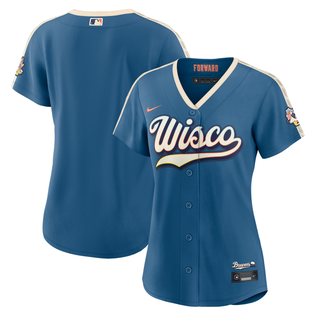 Milwaukee Brewers Women's 2026 City Connect Stadium Jersey | Mineral Blue