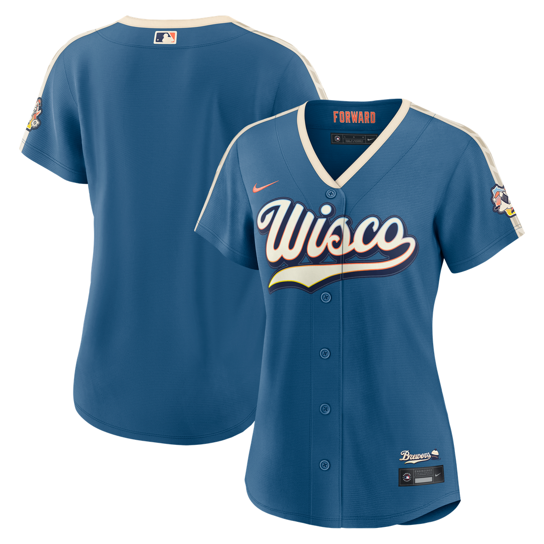 Milwaukee Brewers Women's 2026 City Connect Stadium Jersey | Mineral Blue