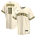 Milwaukee Brewers Jackson Chourio Home Replica Jersey | Cream