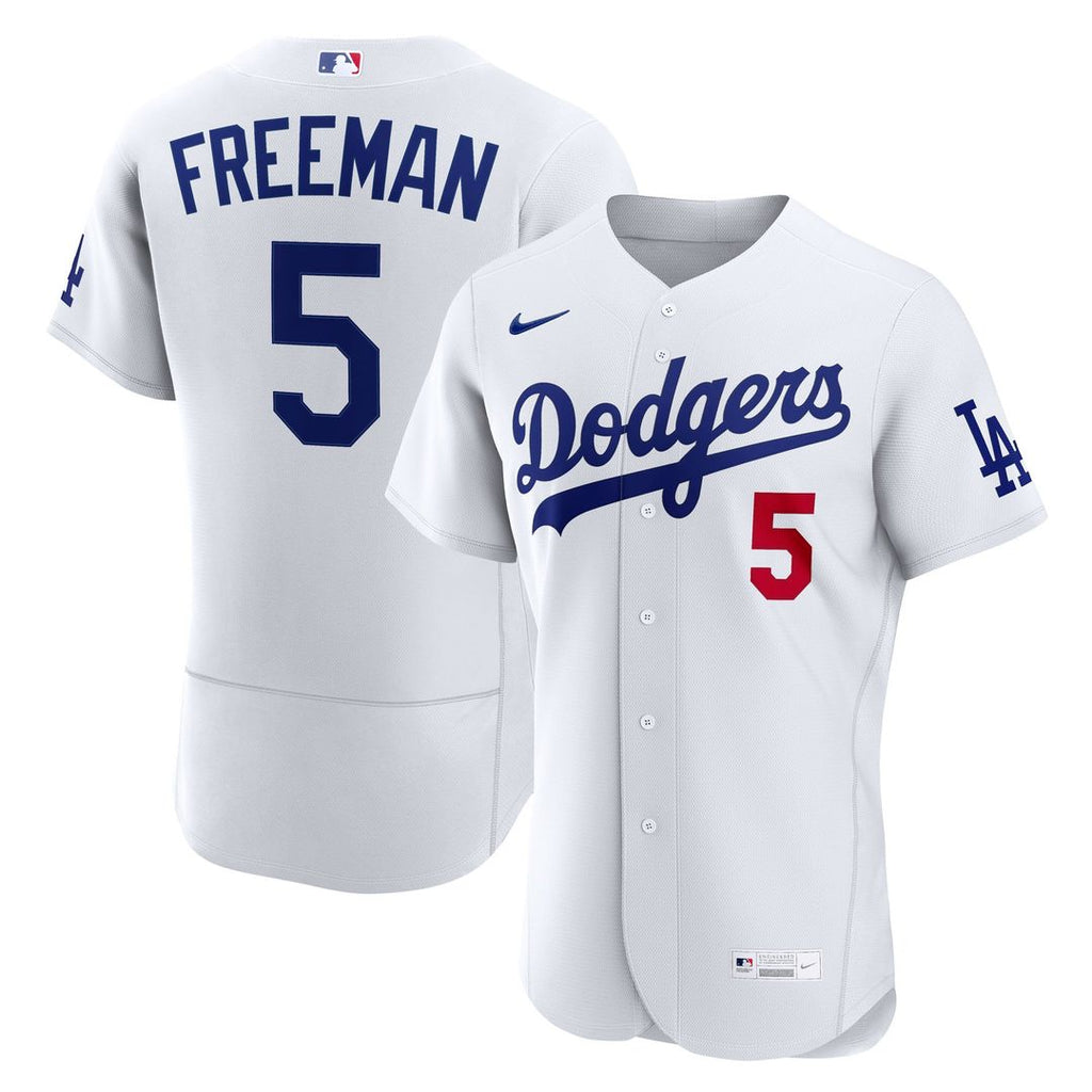 Los Angeles Dodgers Freddie Freeman Home Authentic Jersey | White