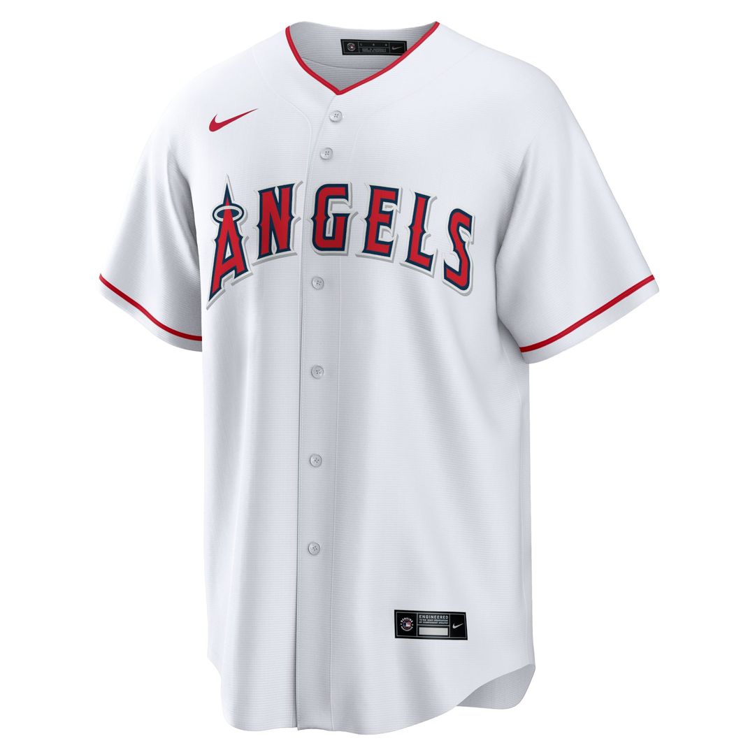 Los Angeles Angels Mike Trout Home Replica Player Name Jersey | White
