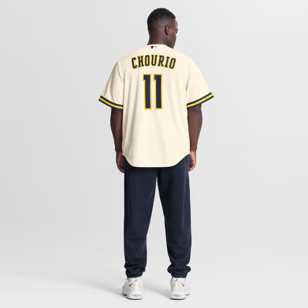 Milwaukee Brewers Jackson Chourio Home Replica Jersey | Cream