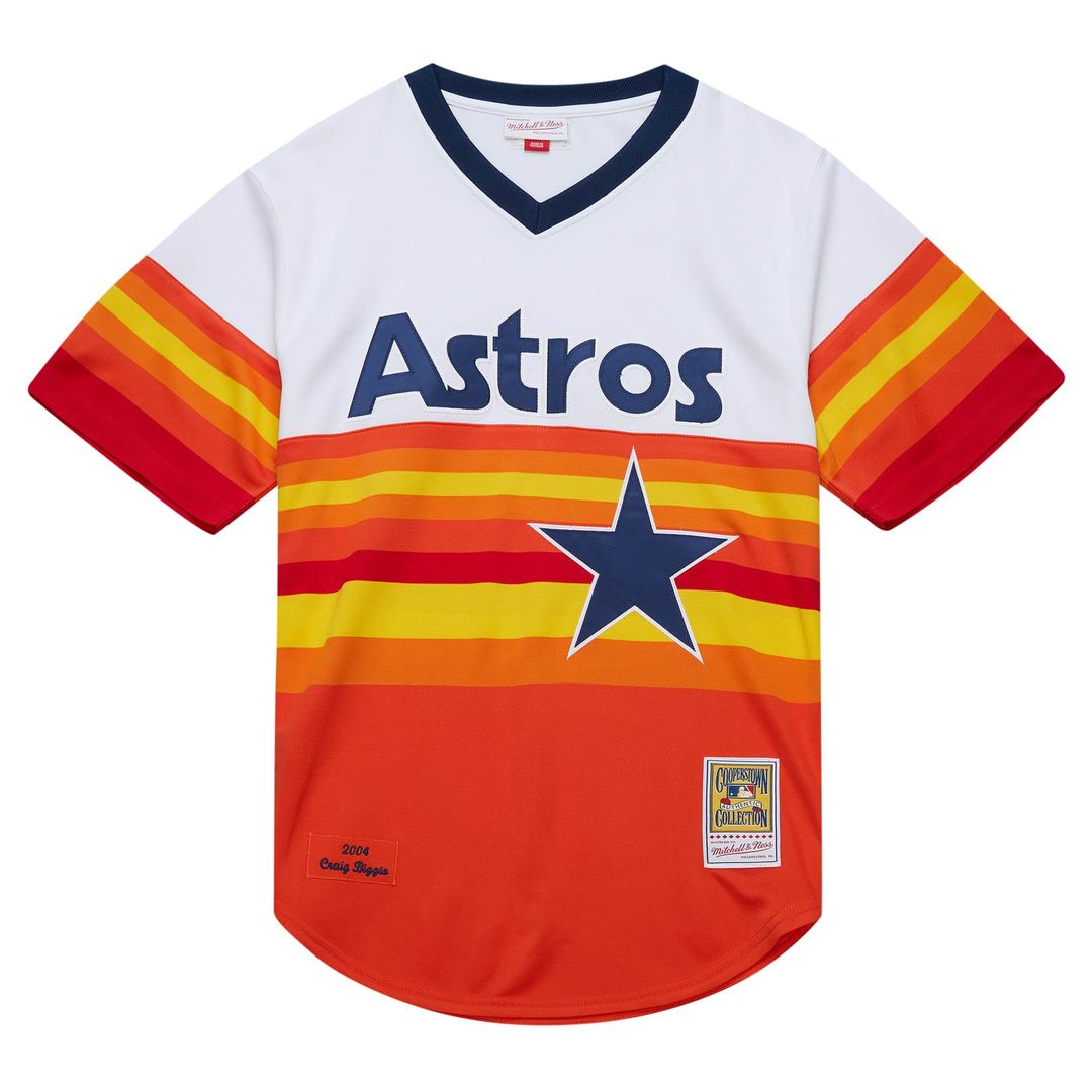Houston Astros Craig Biggio 2004 Cooperstown Authentic Throwback Jersey | White