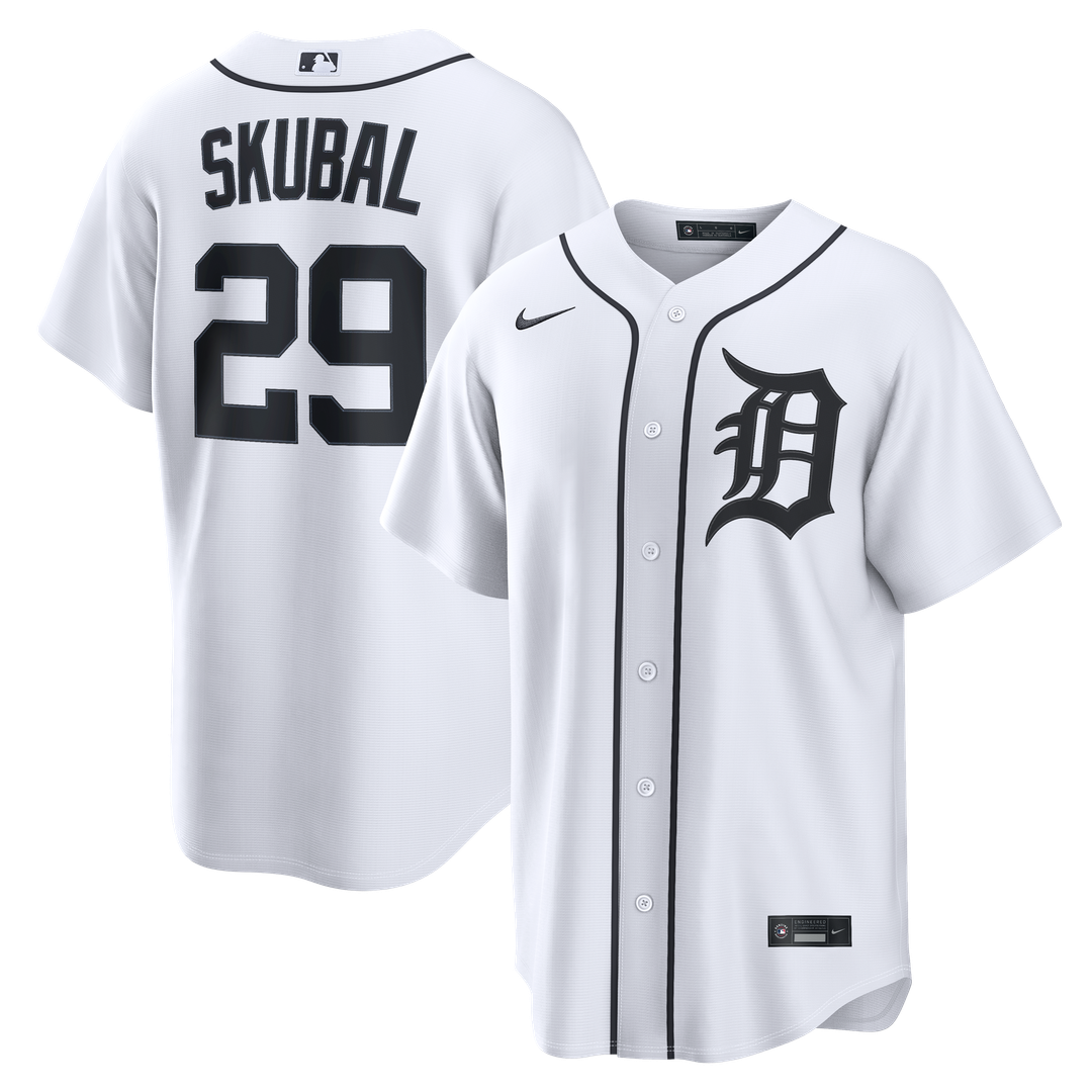 Detroit Tigers Tarik Skubal Home Replica Jersey | White