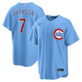 Chicago Cubs Dansby Swanson Alternate Replica Jersey | Light Blue
