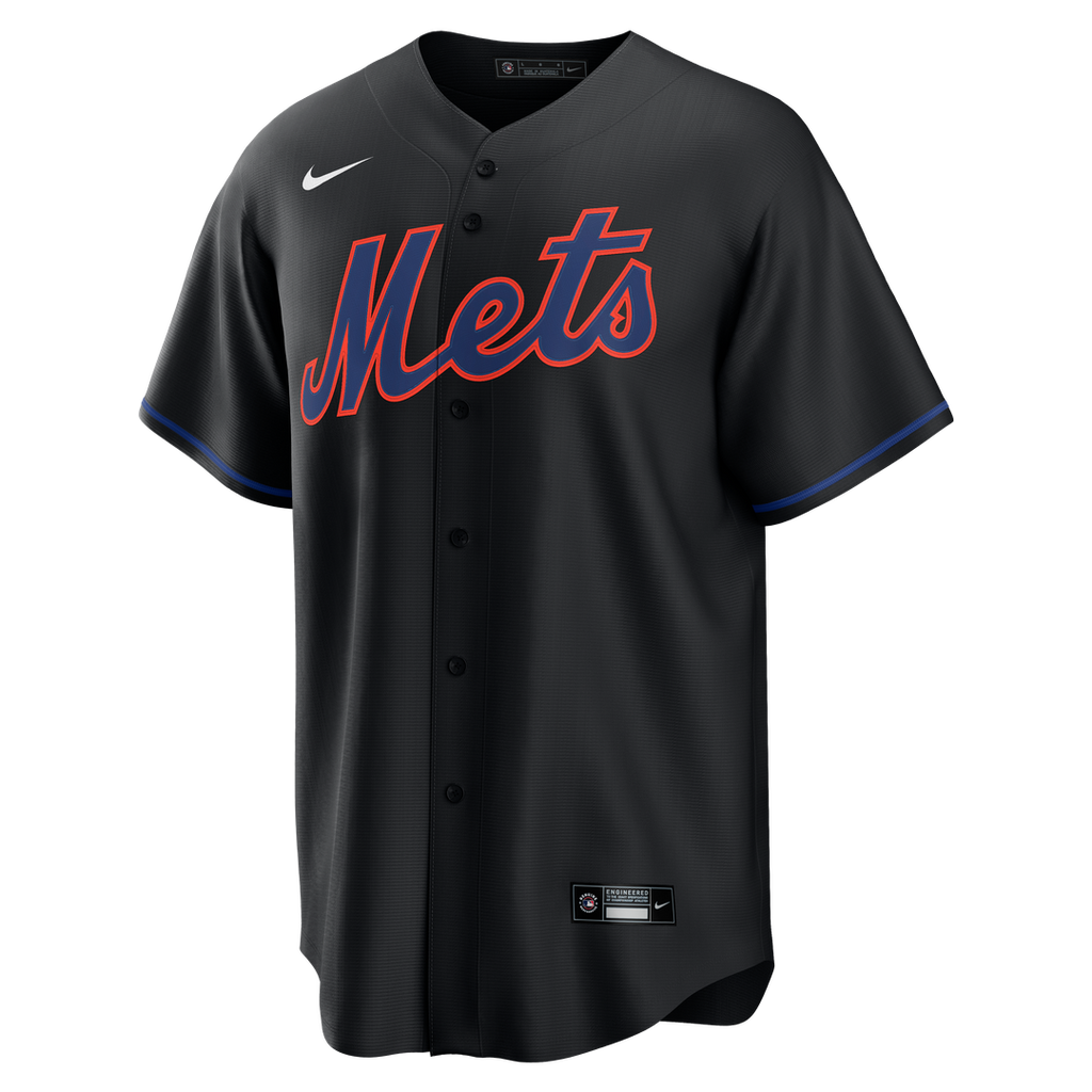 New York Mets Starling Marte Alternate Replica Jersey | Black