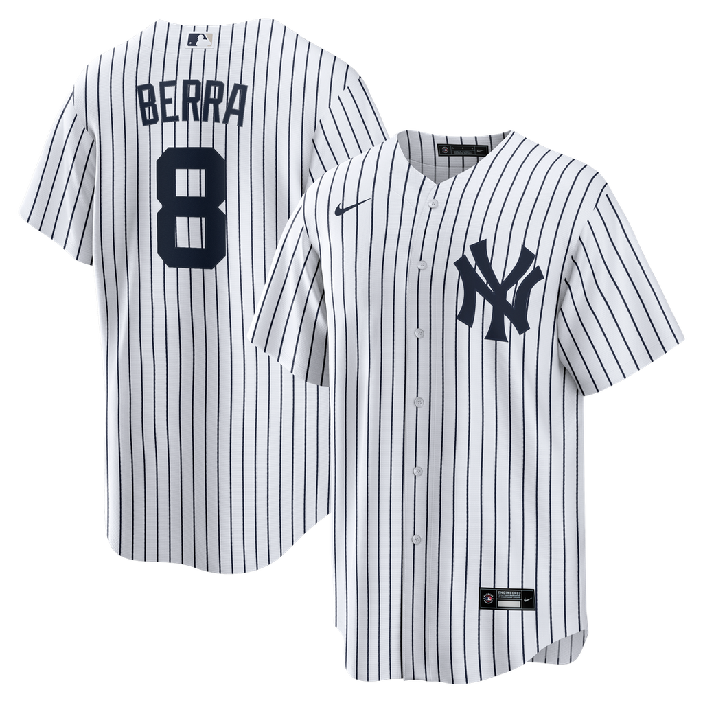 New York Yankees Yogi Berra Home Retired Replica Jersey | White