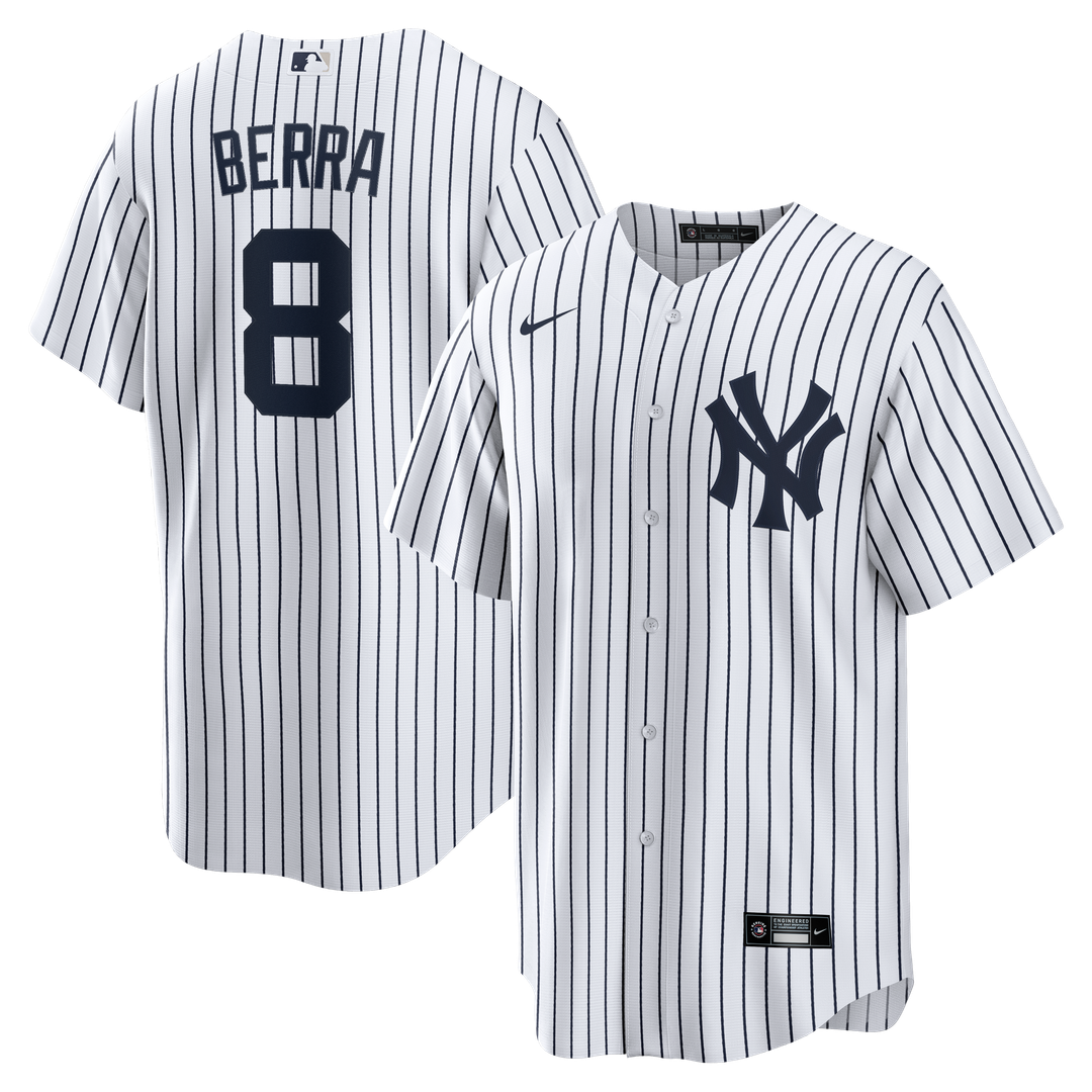 New York Yankees Yogi Berra Home Retired Replica Jersey | White