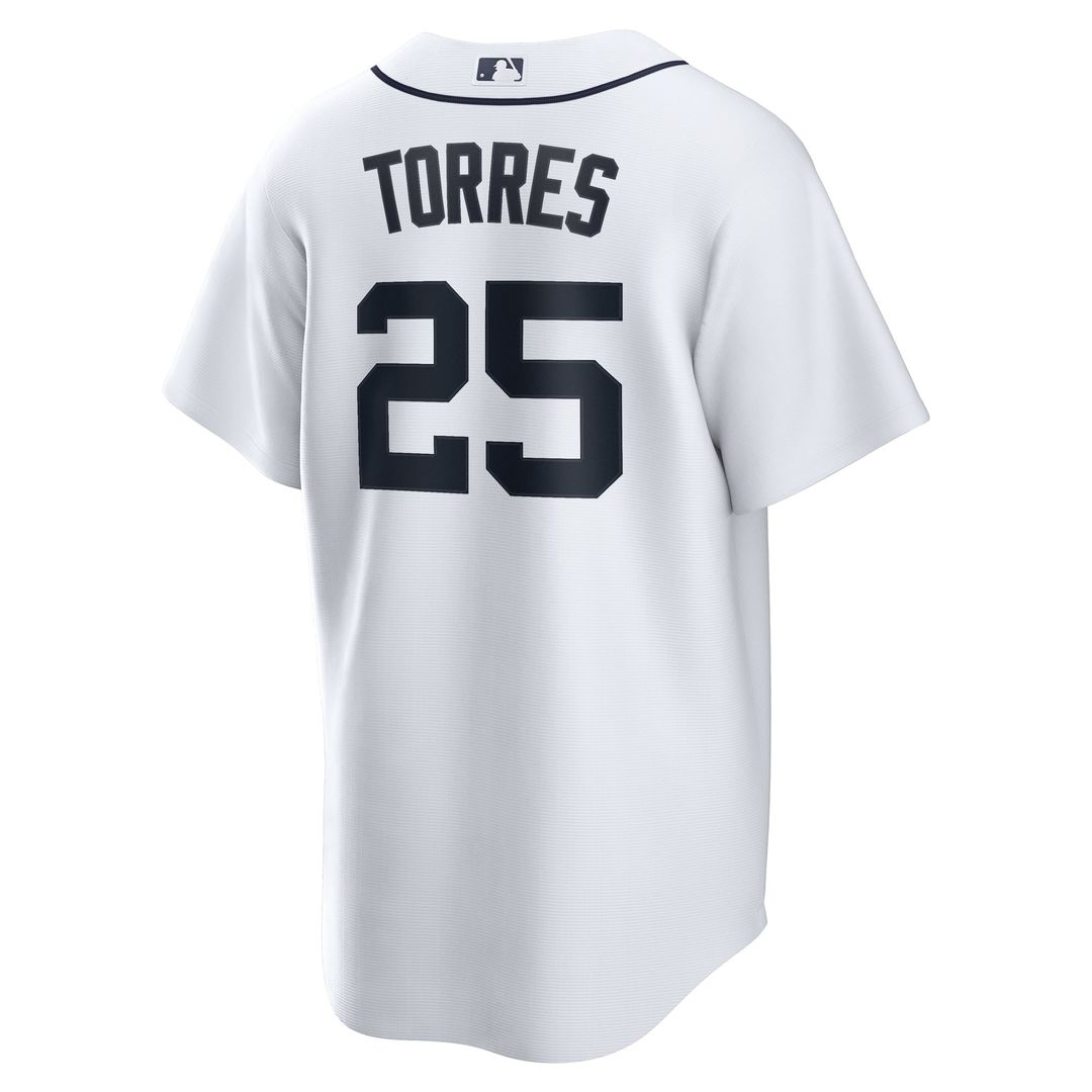 Detroit Tigers Gleyber Torres Home Replica Jersey | White