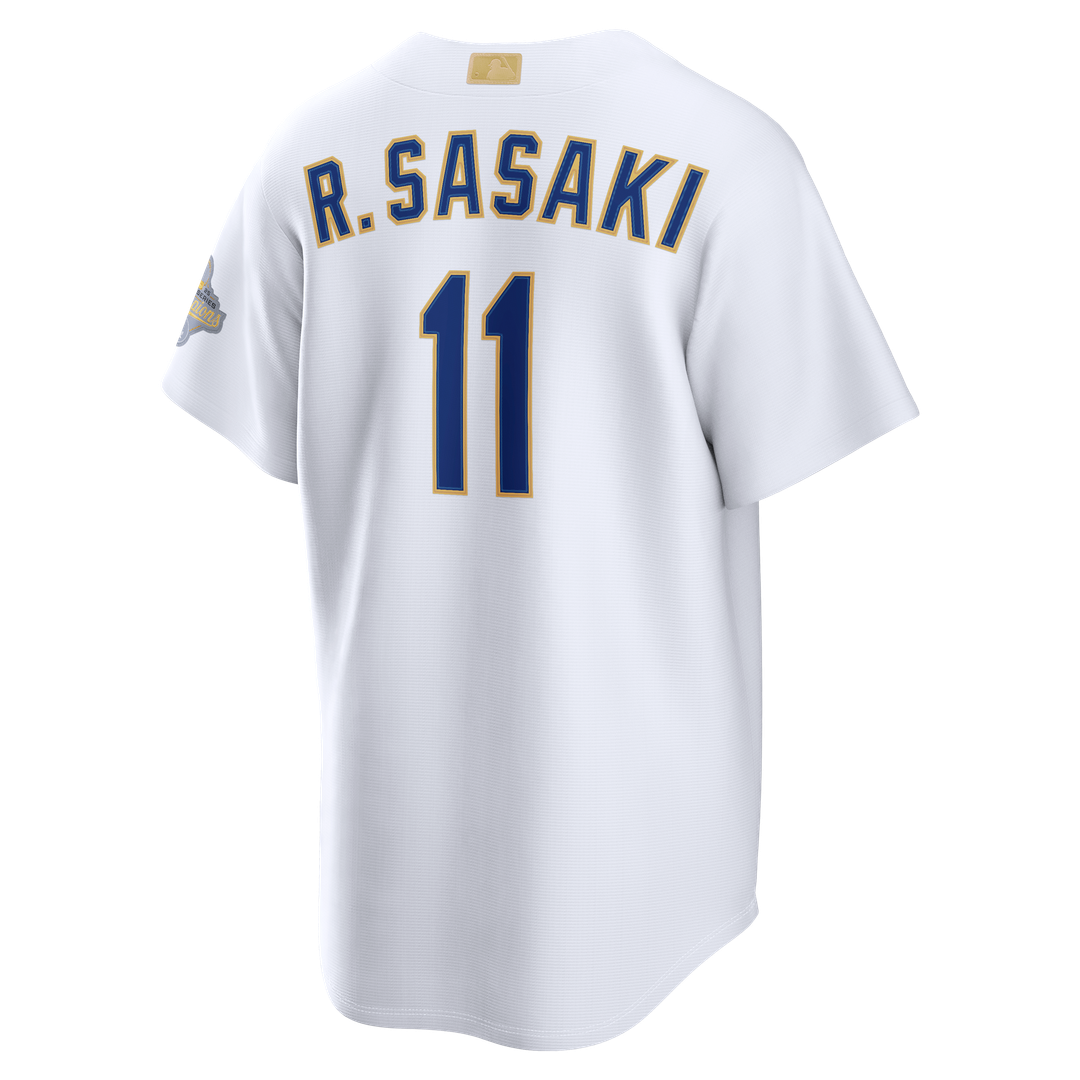 Los Angeles Dodgers Roki Sasaki 2026 Gold Collection Stadium Jersey | White