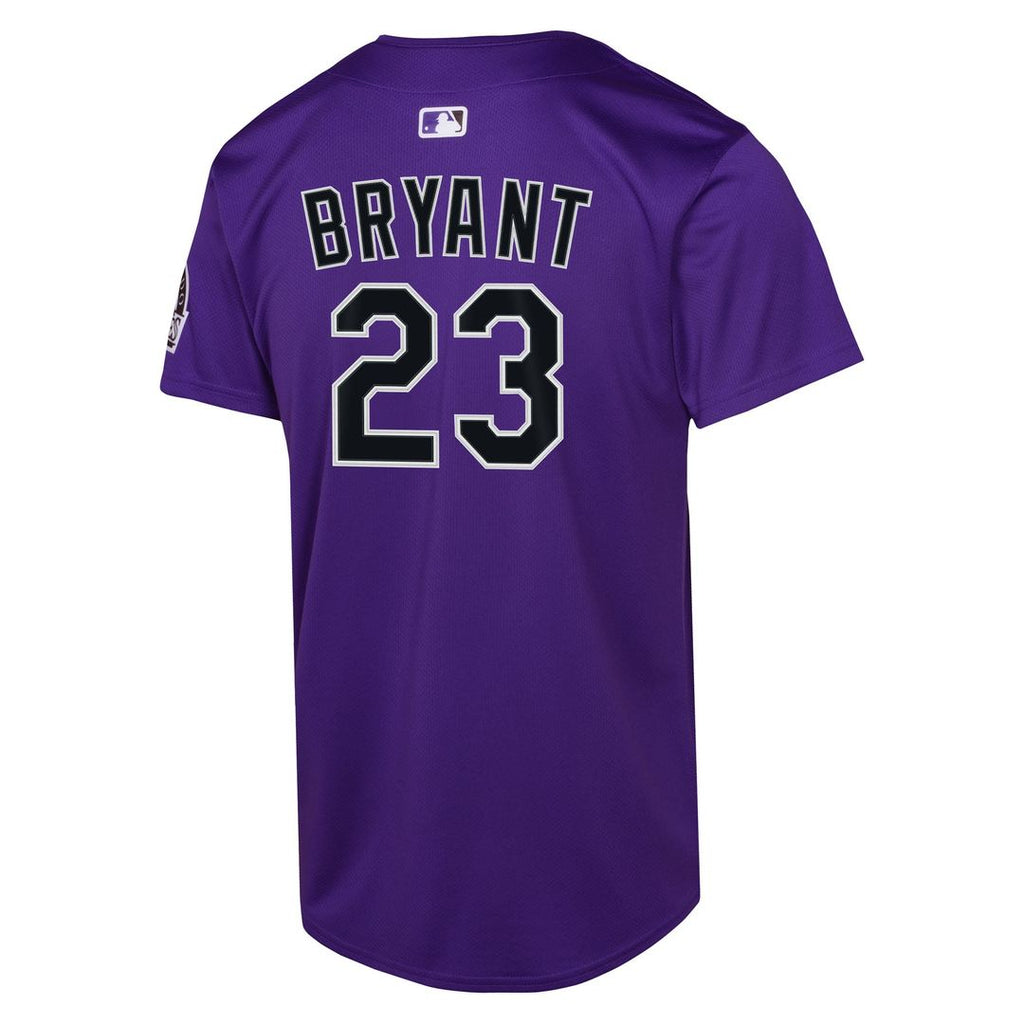 Colorado Rockies Kris Bryant Youth Alternate Limited Jersey | Purple