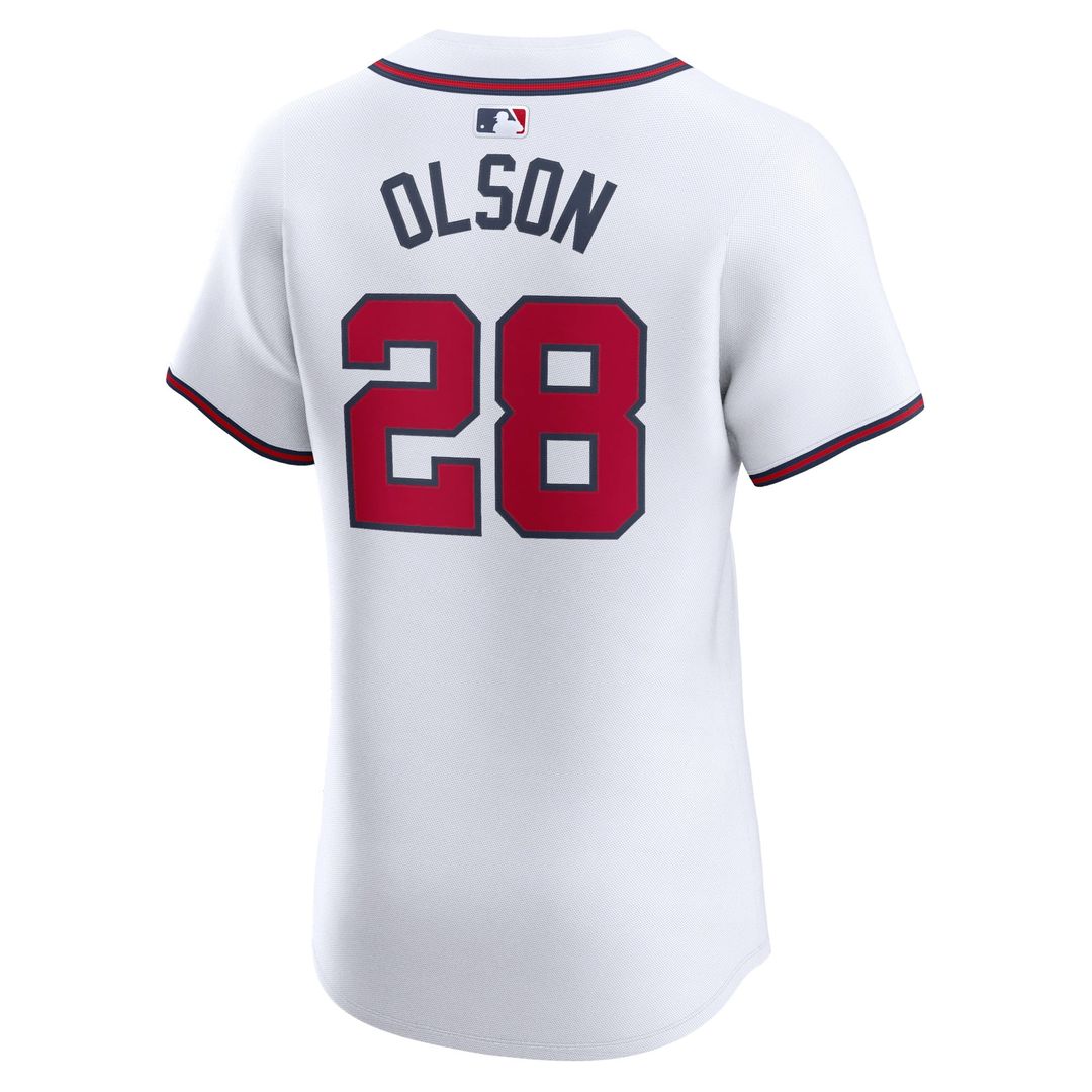 Atlanta Braves Matt Olson Home Elite Jersey | White