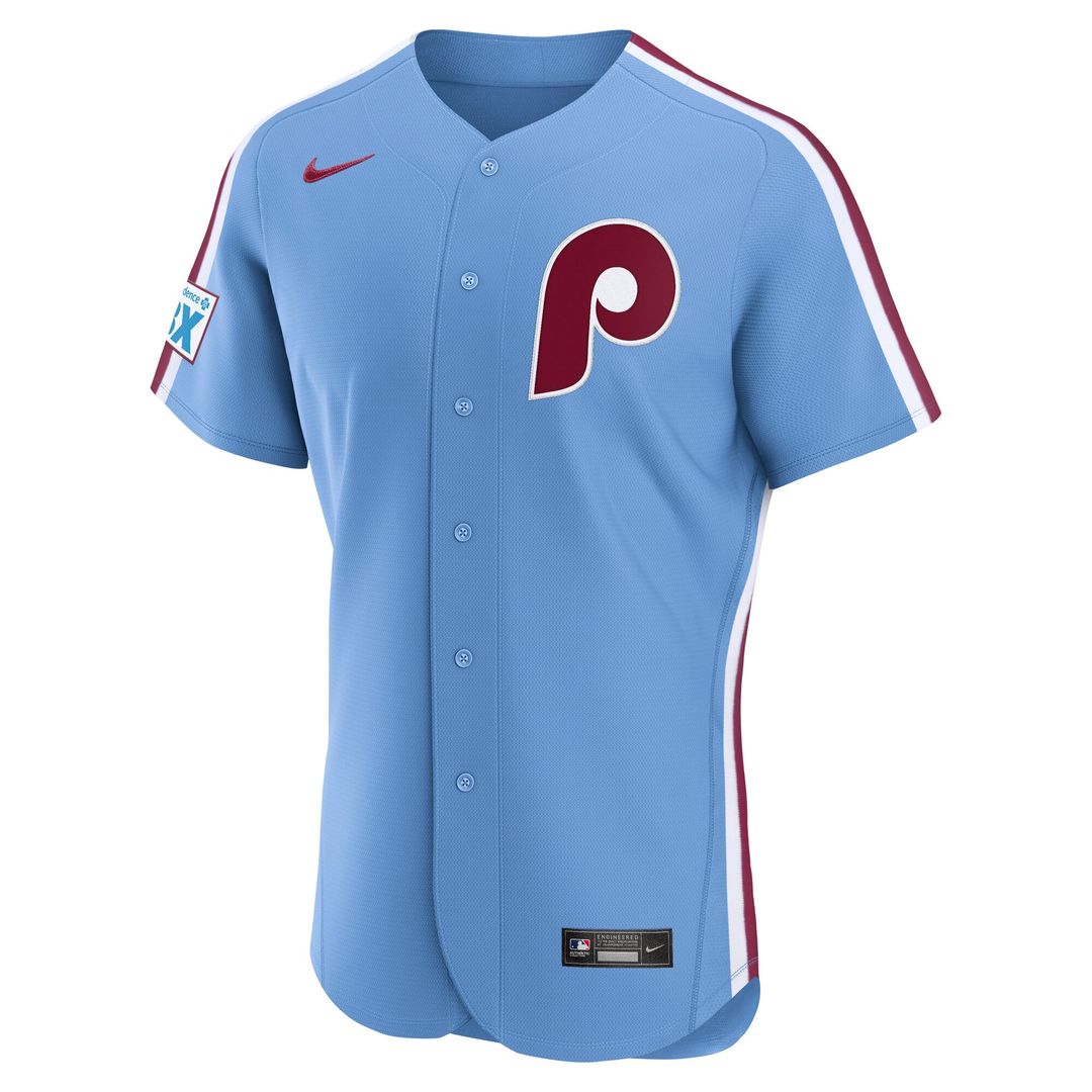 Philadelphia Phillies Home Sponsor Patch Authentic Jersey | White