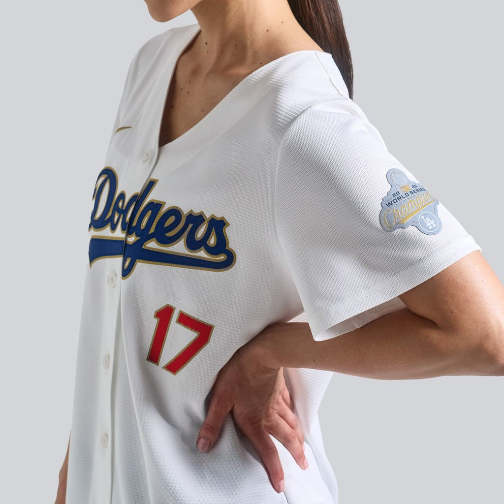 Los Angeles Dodgers Shohei Ohtani Women's 2026 Gold Collection Stadium Jersey | White