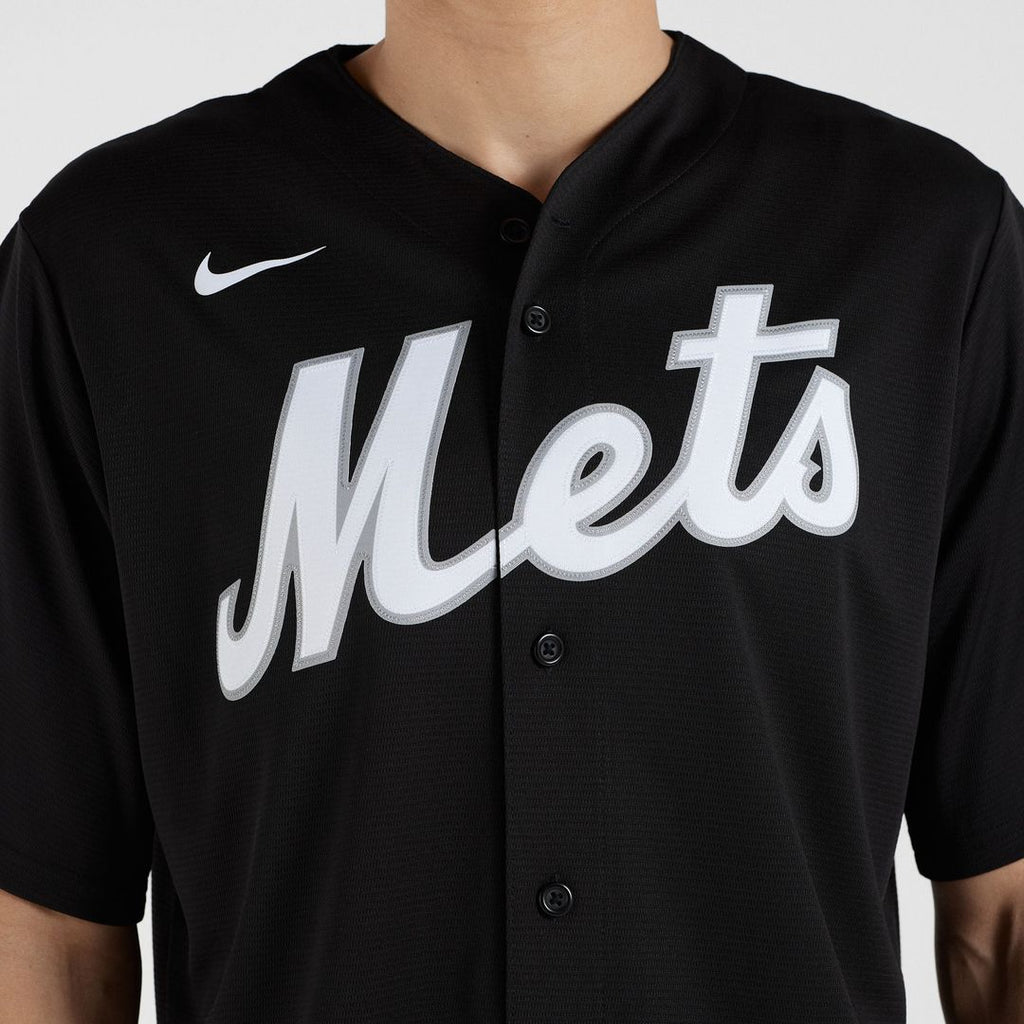 New York Mets Francisco Lindor Replica Jersey | Black