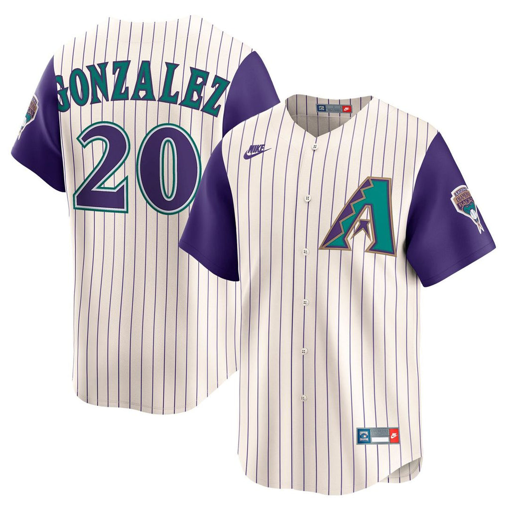 Arizona Diamondbacks Luis Gonzalez Throwback Cooperstown Limited Jersey | Cream