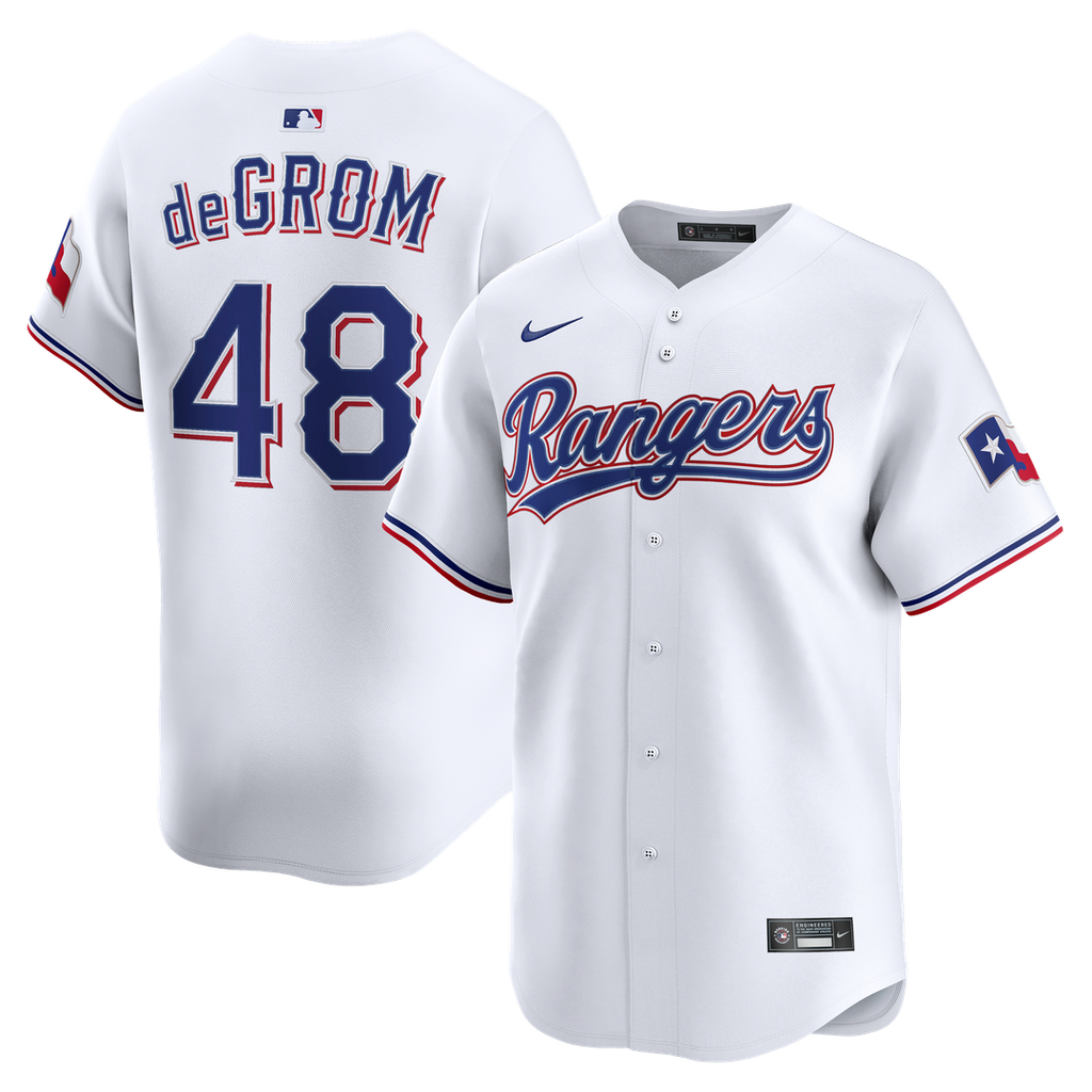 Texas Rangers Jacob deGrom Home Limited Jersey | White