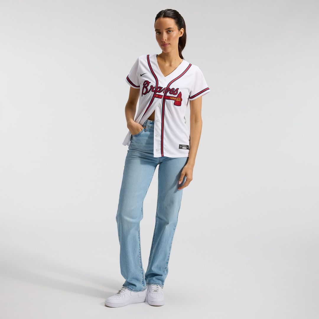 Atlanta Braves Women's Home Replica Team Jersey | White