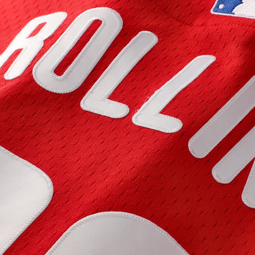 Philadelphia Phillies Jimmy Rollins Cooperstown Mesh Batting Practice Button-Up Jersey | Red
