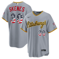 Pittsburgh Pirates Paul Skenes USA 250 Fourth of July Road Stadium Jersey | Gray