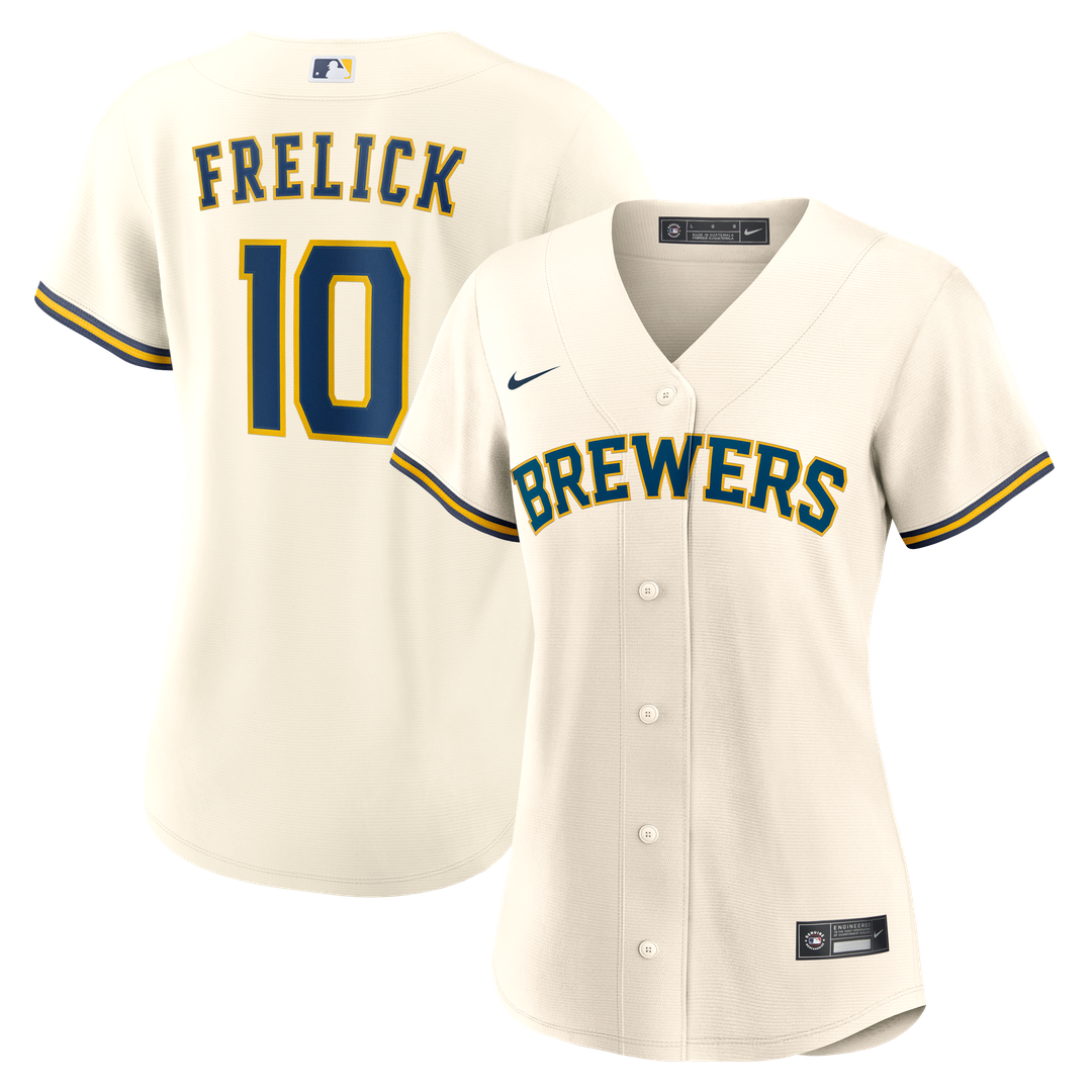 Milwaukee Brewers Sal Frelick Women's Home Replica Jersey | Cream