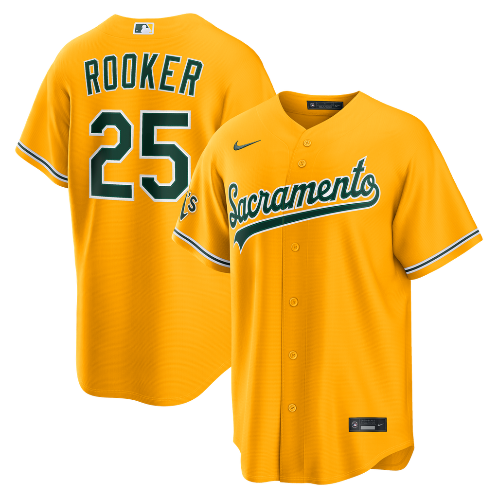 Athletics Brent Rooker Alternate Stadium Jersey | Gold